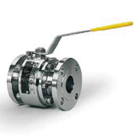 Split body foating ball valves
