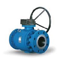 Side entry trunnion mounted ball valves bolted or fully welded