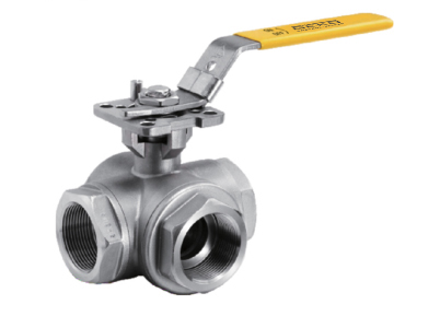 GKV-143 3-WAY[L-PORT&T-PORT]BALL VALVE SCREWED END